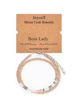 morse code bracelet womens beaded adjustable layered gift jewelry inspirational